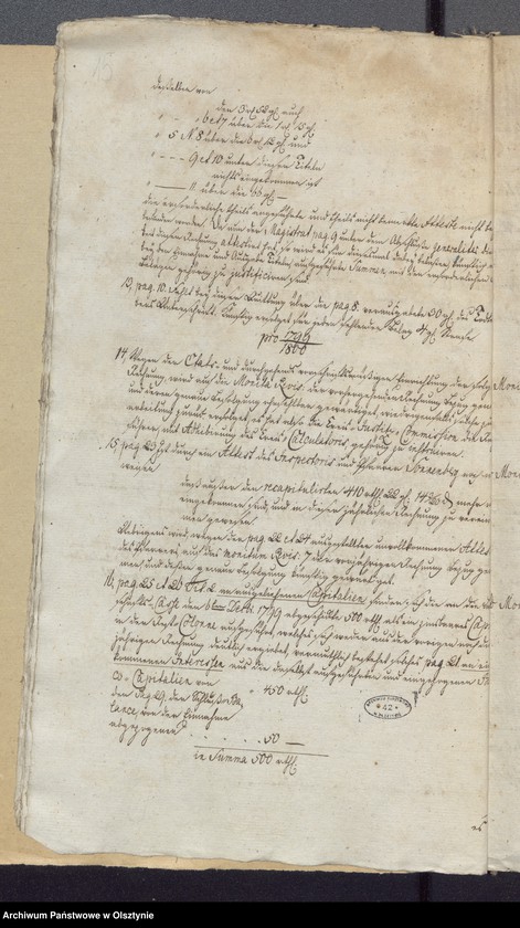 image.from.unit.number "Passenheimsche Stadt Kirchen Rechnung über Einnahme und Ausgabe"