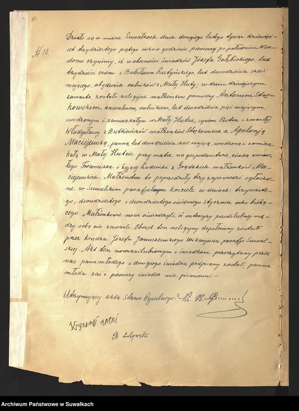 Obraz 12 z jednostki "Akty małżeństw 1935"