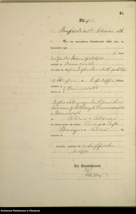 image.from.unit.number "Sterbe-Haupt-Register Nr 1 - 62"