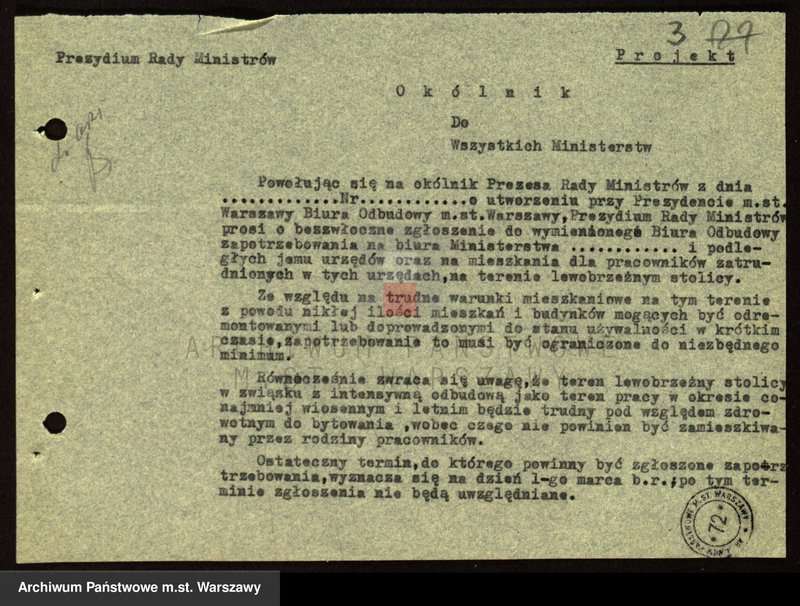 image.from.unit.number "[Komisja do przeniesienia władz centralnych i Komisja Trzech - wnioski o przydział budynków i rozdzielniki]"