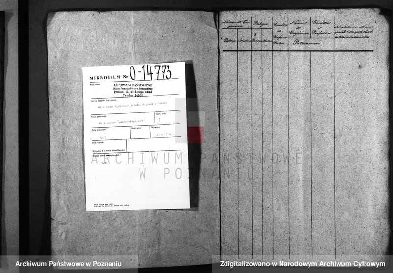 image.from.team "Akta stanu cywilnego Parafii Rzymskokatolickiej Modrze (pow. poznański)"