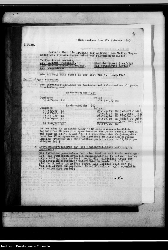 Obraz 18 z jednostki "Prüfung der Volkspflege und Jugendämter durch das Staatliche Gemeindeprüfungsamt."