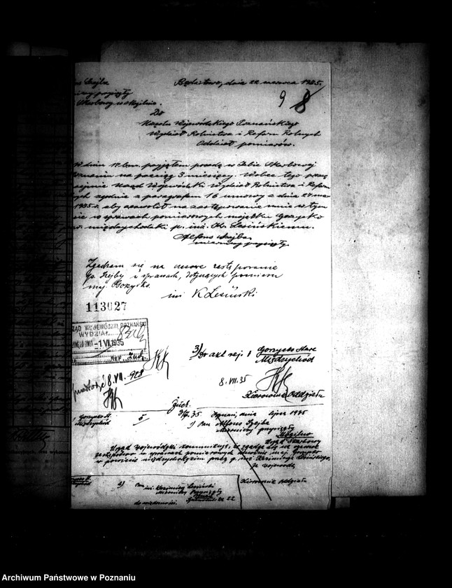 Obraz 13 z jednostki "Przymusowy wykup majątku Gorzycko-Stare powiatu międzychodzkiego"