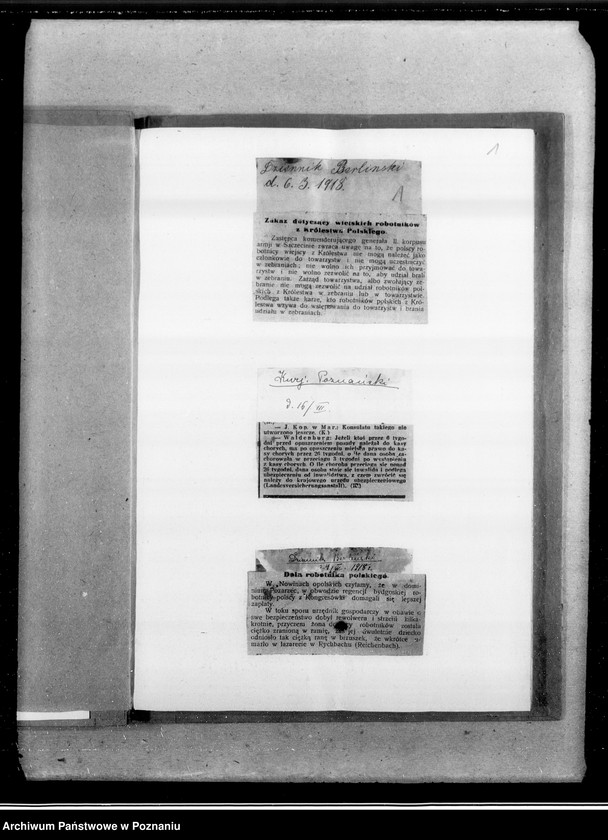 Obraz 5 z jednostki "Sprawy zatrudnienia robotników [wycinki prasowe]"