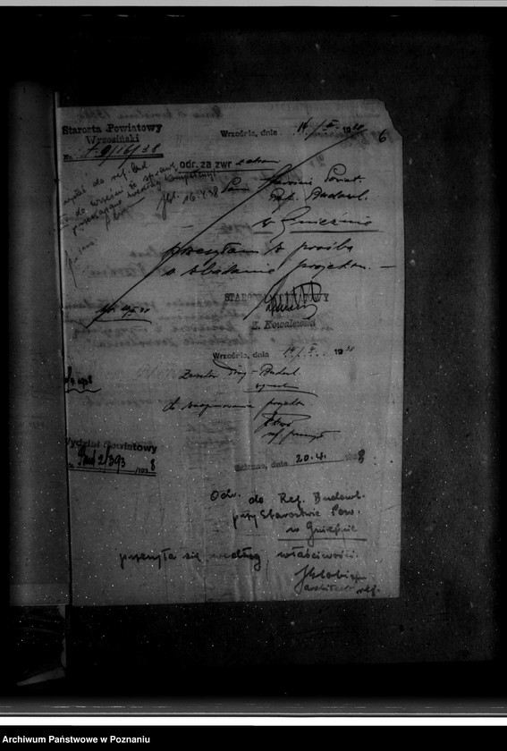 Obraz 10 z jednostki "Zatwierdzenie zakładu przemysłowego /mleczarni spółdzielczej/ w Szemborowie powiat wrzesiński"