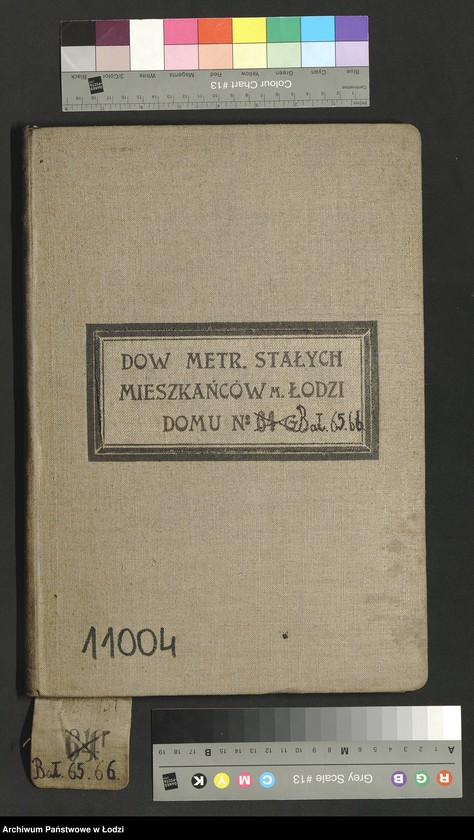 Obraz 2 z jednostki "Dowody metrykalne stałych mieszkańców osady Bałuty nr domu 65-66"