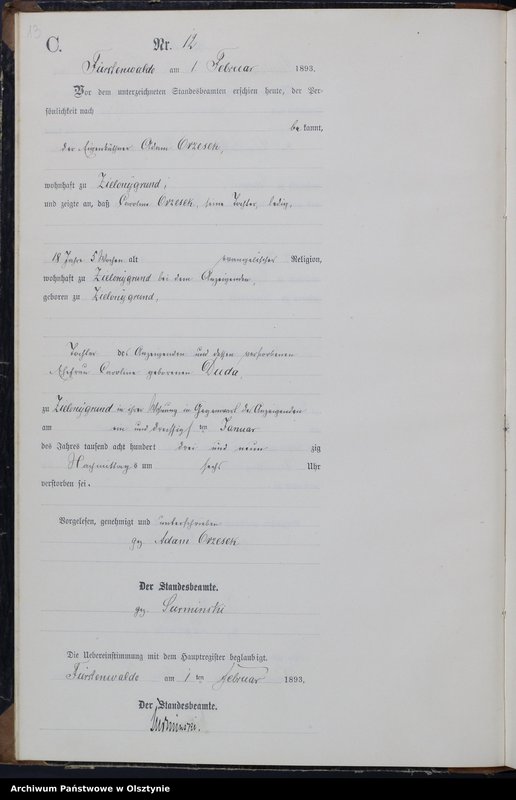 image.from.unit.number "Sterbe-Neben-Register Nr 1 - 114"