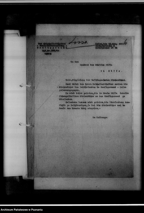 Obraz 10 z jednostki "Einziehungsprotokolle [ksiąg kościelnych] Kreis Lissa [powiat leszczyński]"