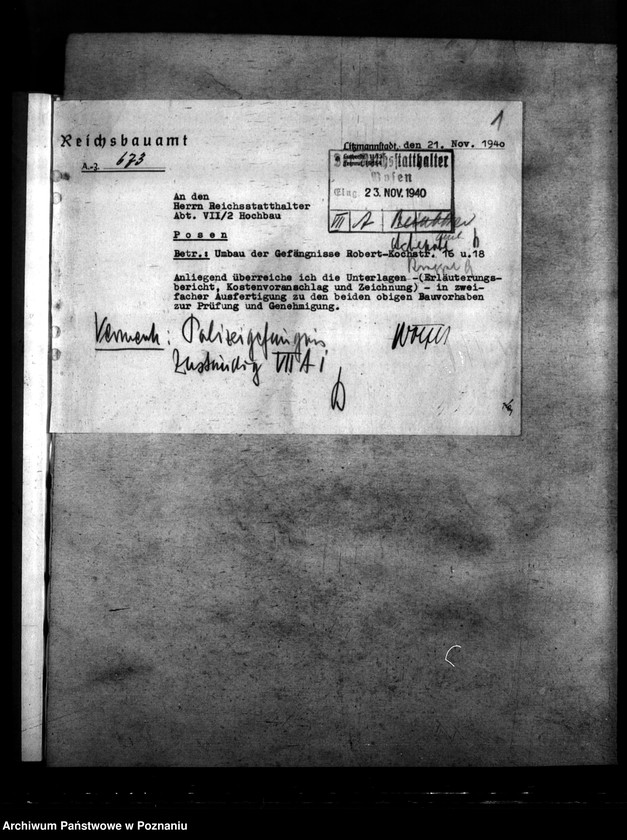 Obraz 6 z jednostki "Polizeigefängnis - Robert- Koch- Strasse, Litzmannstadt (Łódź)"