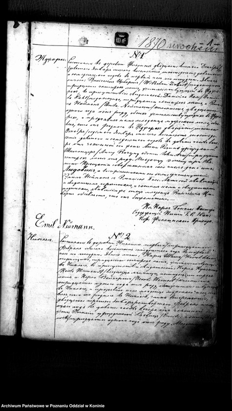 Obraz 3 z jednostki "Akta urodzeń"