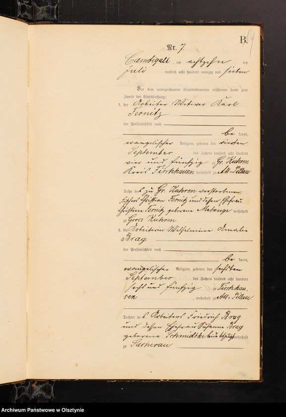 image.from.unit.number "Heiraths-Haupt-Register Nr 1 - 22"