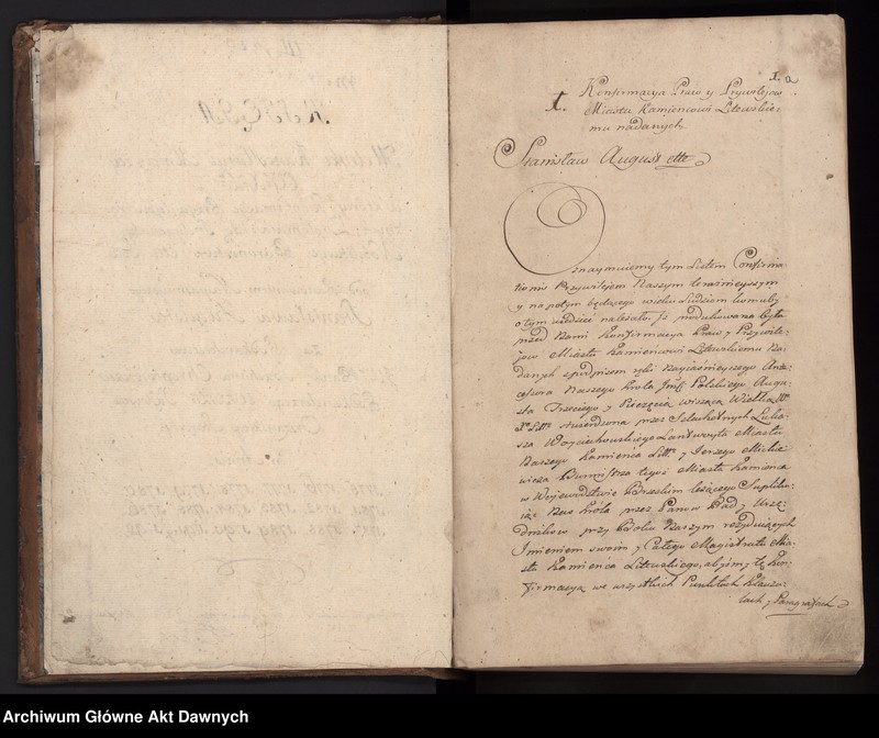 image.from.unit.number "Księga podkanclerzego Joachima Chreptowicza (potwierdzenia przywilejów, nobilitacje, indygenaty)."