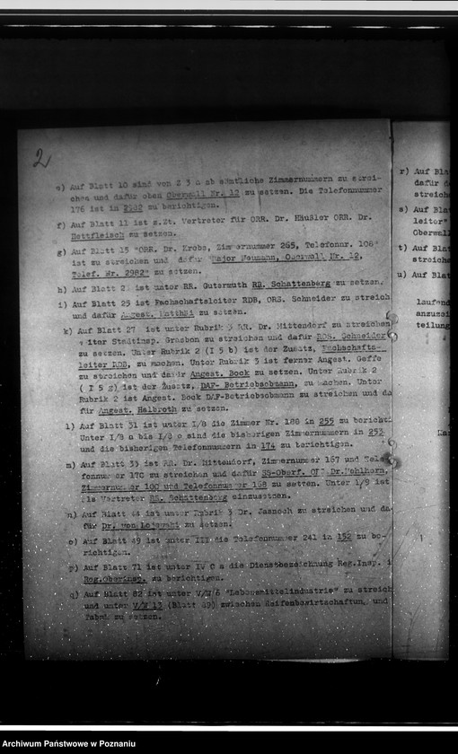 Obraz 6 z jednostki "Geschäftsverteilungsplan. Luftschutz und Bradwache"