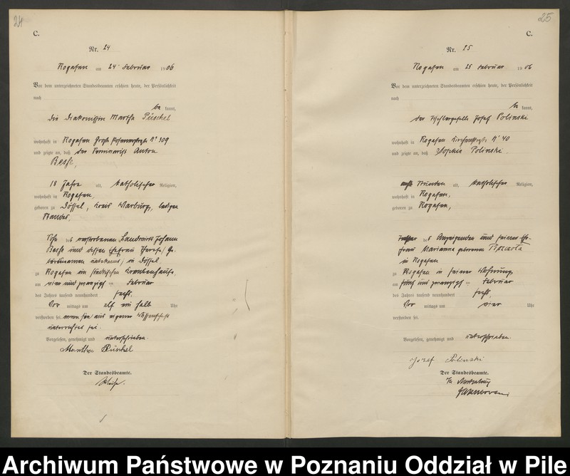 Obraz 15 z jednostki "Księga zgonów"