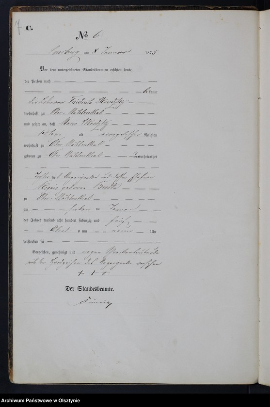 image.from.unit.number "Haupt-Sterbe-Register Nr 1 - 115"