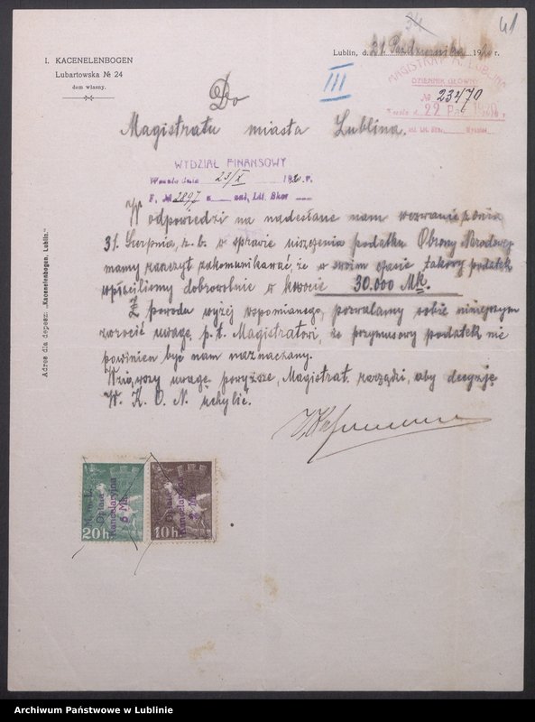 image.from.collection.number "Wojewódzki Komitet Obrony Narodowej w Lublinie - zadania w obliczu wojny 1920 r.111"