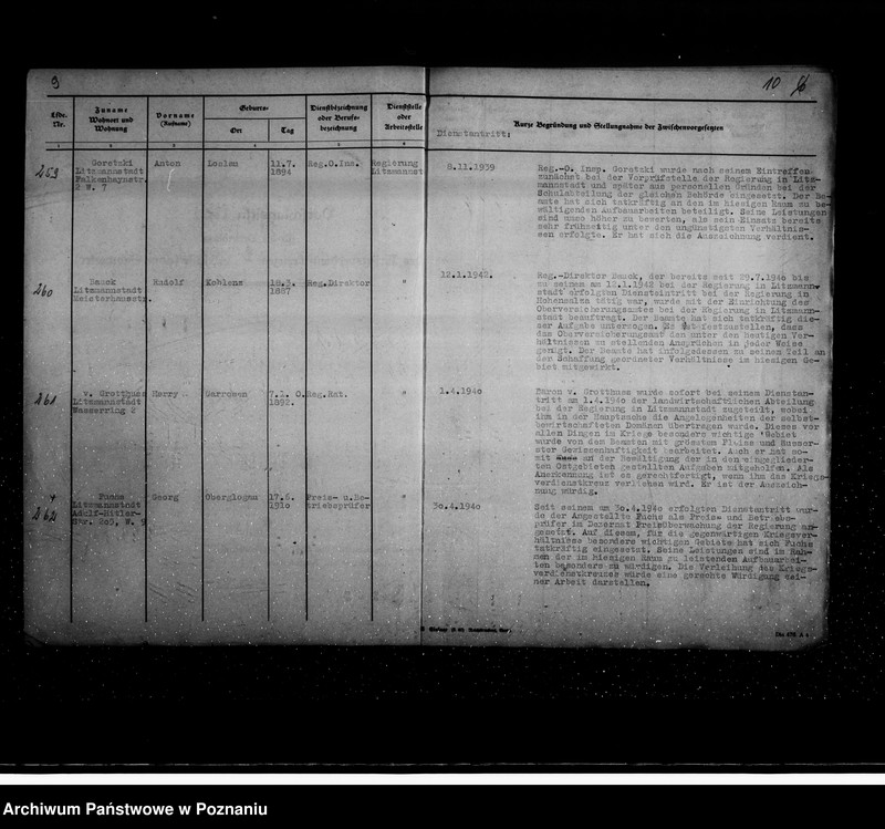 Obraz 13 z jednostki "Podania o odznaczenia dla urzędników z terenu działalności rejencji łódzkiej"