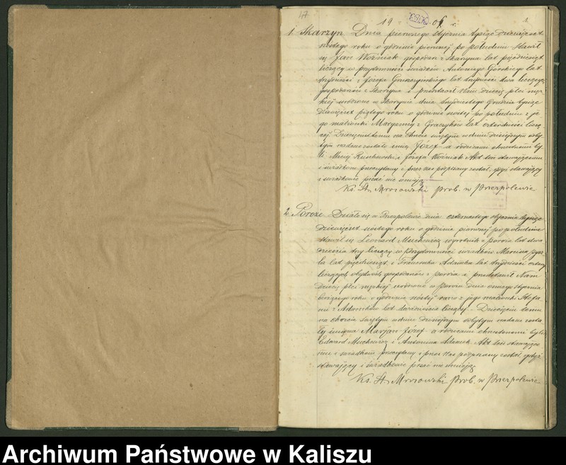 Obraz z jednostki "Księga akt urodzenia, małżeństwa, zgonu (duplikat)"