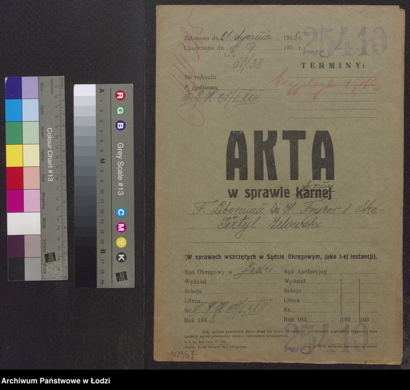 Obraz 2 z jednostki "Textyl Zelowski- Szoel Hersz Fryzer, Fiszel Liberman, Icek Lajzer Liberman, Chaim Fryzer- wyrób i sprzedaż towarów włókienniczych"