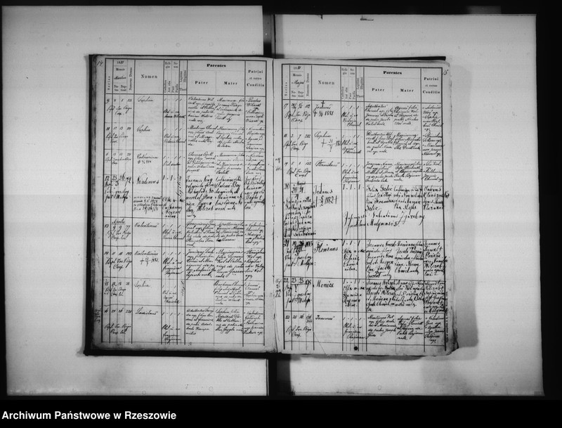 image.from.unit.number "Księga urodzeń Medynia Głogowska i Medynia Łańcucka"