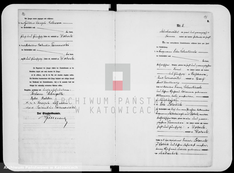 image.from.unit.number "Księga małżeństw za rok 1876 [nr 1 - 67]"