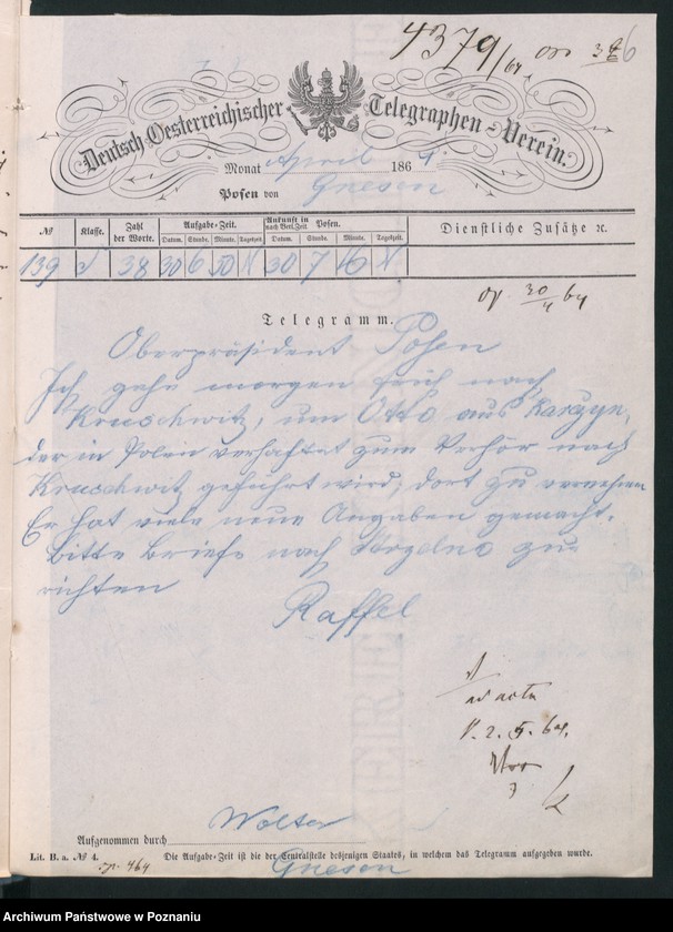 image.from.unit.number "Der Uebertritt polnischer und diesseitiger Untertanen auf preussisches und jenseitiges Gebiet während der polnischen Insurrektion und die dagegen getroffenen Massnahmen."