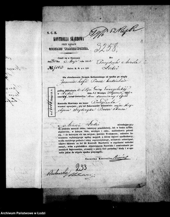 Obraz 5 z jednostki "Akta tyczące się spisu inwentarza pozostałości po zmarłej Johannie Zofii Prasse"