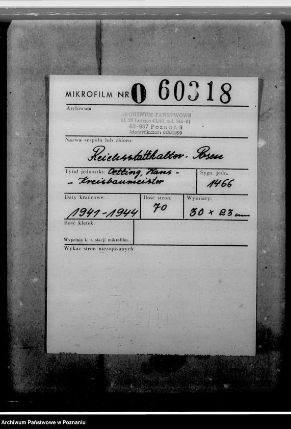 Obraz 2 z jednostki "Oetting, Hans - Kreisbaumeister"