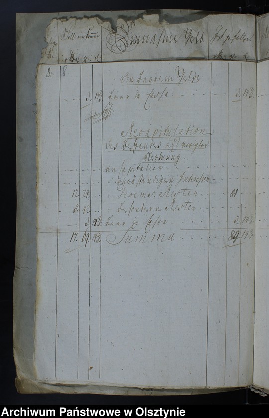 image.from.unit.number "Jahr Kirchen Rechnung der Waltersdorfschen Kirche aller Einnahme und Ausgabe wie auch Bau-Rechnung"