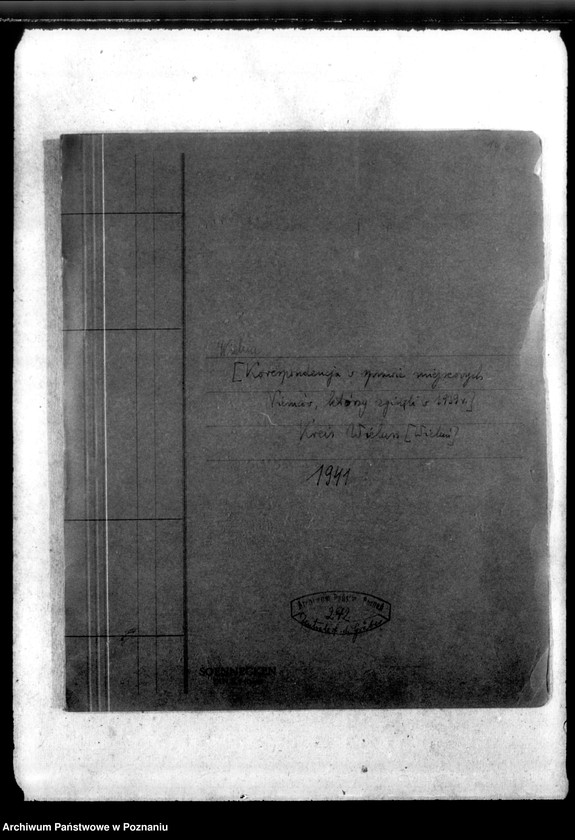 Obraz 4 z jednostki "Kreis Wielun (Wieluń). Korespondencja w sprawie miejscowych Niemców, którzy zginęli w 1939 roku"