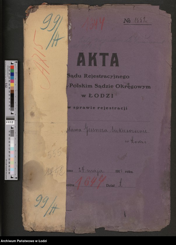 Obraz 2 z jednostki "Gustaw Gessner Sukcesorowie- wykańczalnia i farbiarnia"