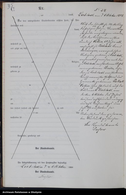 image.from.unit.number "Sterbe-Neben-Register Nr 1 - 46"