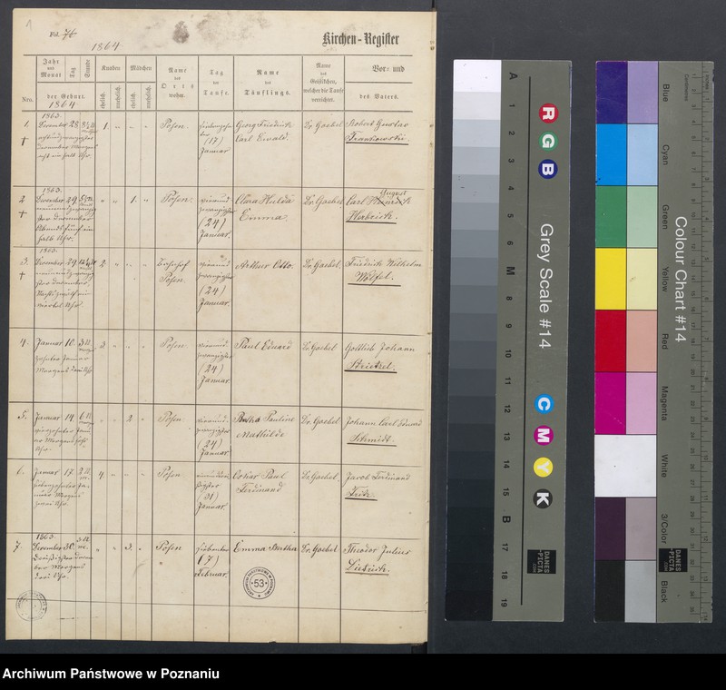 Obraz 3 z jednostki "Duplikat der Kirchenregister von Taufen, Trauungen und Verstorbenen"