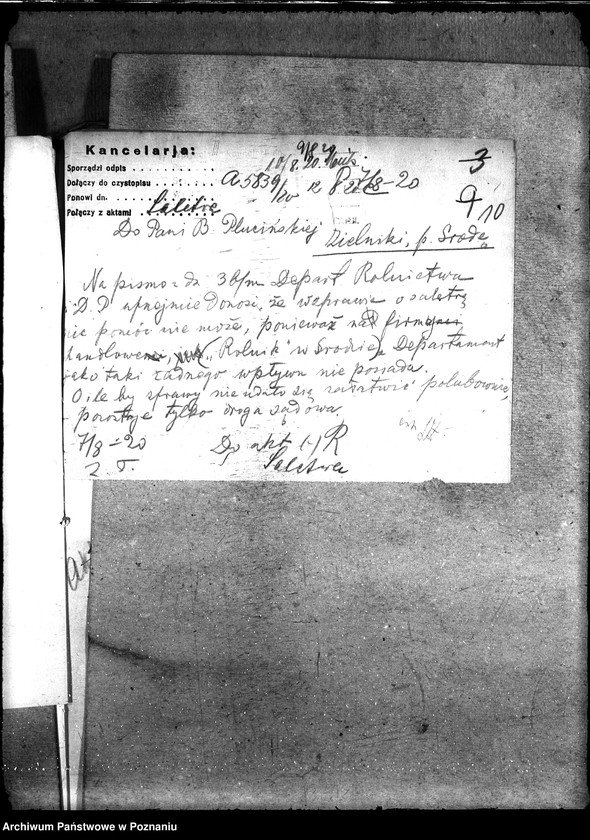 Obraz 14 z jednostki "Sprawy szczegółowo-administracyjne Sztuczne nawozy azotowe"