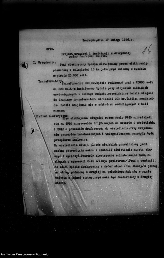 Obraz 20 z jednostki "Wniosek o uprawnienie na zakład elektryczny miasta Swarzędza powiat poznański"