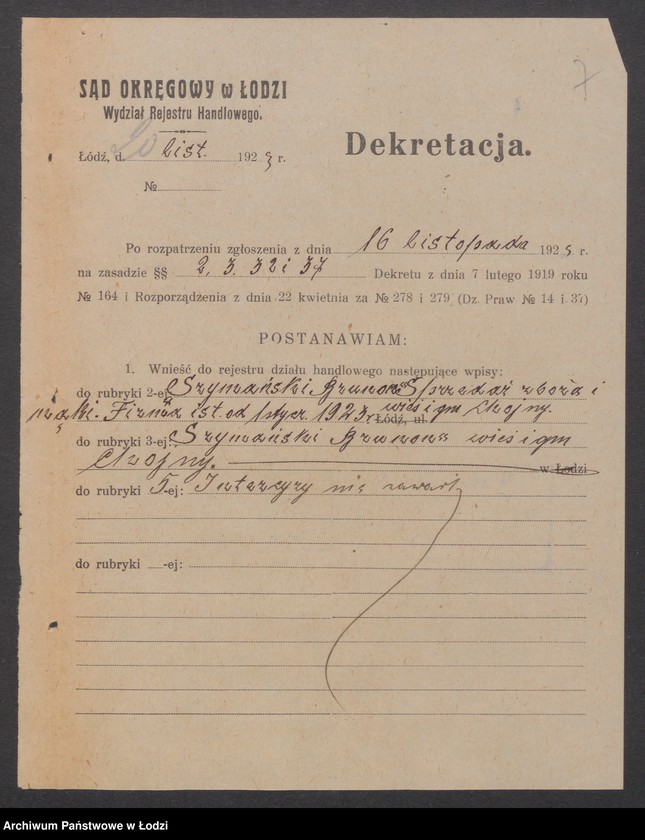 Obraz 9 z jednostki "Brunon Szymański- sprzedaż zboża i mąki"