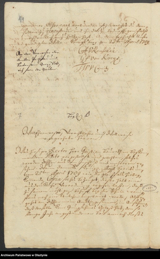 image.from.unit.number "Wegen der Schul=Gebäudes in Pr. Eylau [ Preussisch Eylau /Pruska Iławka]"