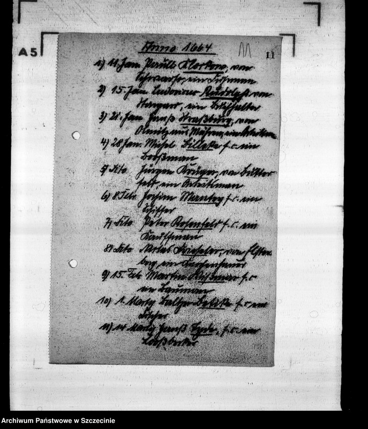 image.from.unit.number "Carl R i t e r s h a u s e n, Stettiner Bürgerbuch, 3. 1661-1695"