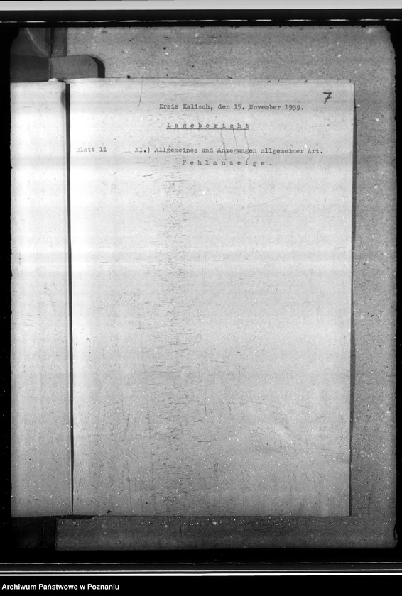 Obraz 11 z jednostki "Lageberichte aus dem Kreise Kalisch"