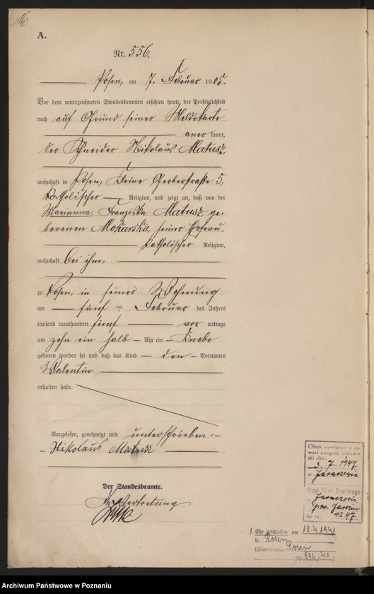 Obraz 18 z jednostki "Księga miejscowa urodzeń tom II"