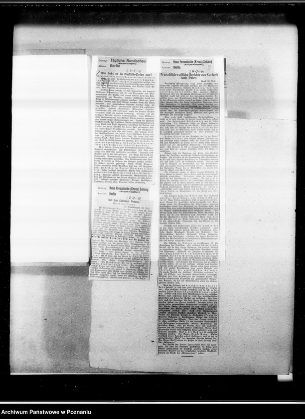 Obraz 6 z jednostki "Głosy prasy niemieckiej o Polsce [Wycinki z gazet]"