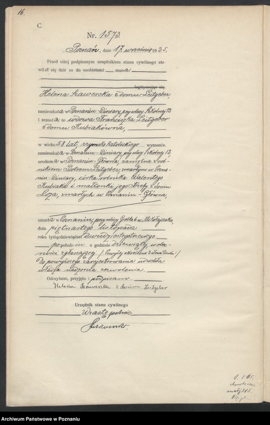 Obraz 18 z jednostki "Księga miejscowa zgonów tom IV [Rejestr główny zgonów]"