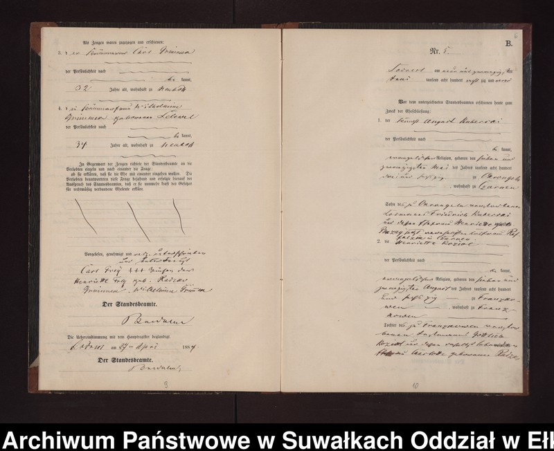 image.from.unit.number "Heiraths-Neben-Register des Preussischen Standes-Amtes Neuhoff Kreis Loetzen"