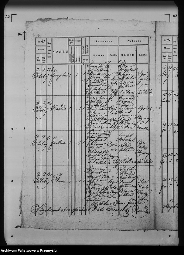 Obraz 13 z jednostki "[Kopie ksiąg metrykalnych parafii Hujcze z filią Zaborze (dekanat Rawa Ruska)]"