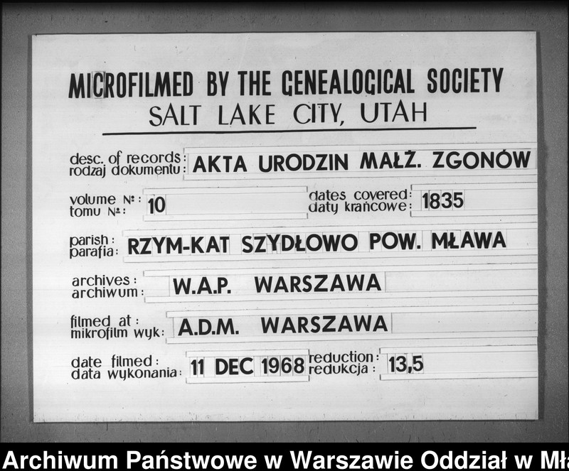 image.from.unit.number "Akta urodzeń, małżeństw i zgonów"