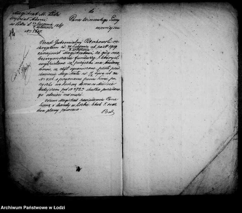 Obraz 13 z jednostki "Akta w przedmiocie pożyczki Wincentego Simma"