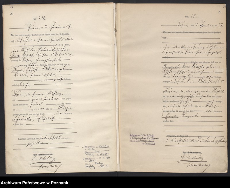 Obraz 15 z jednostki "Księga miejscowa urodzeń tom I [Rejestr główny urodzeń]"