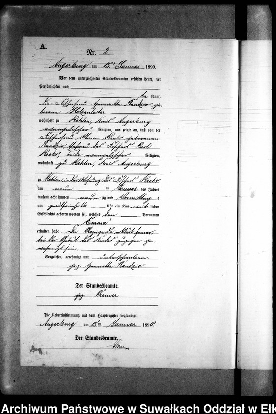 image.from.unit.number "Geburts-Neben-Register des Preussischen Standes-Amtes Kehlen Kreis Angerburg"