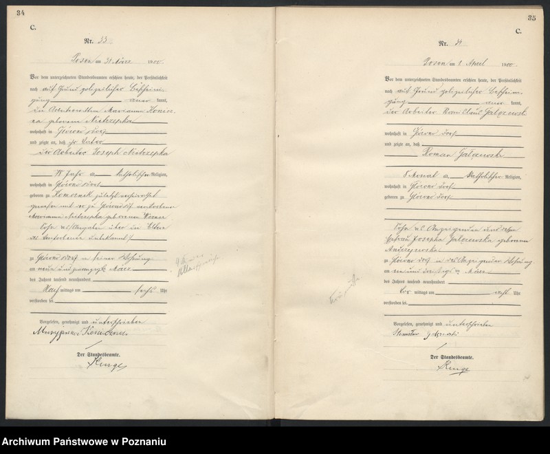 Obraz 20 z jednostki "Księga miejscowa zgonów"