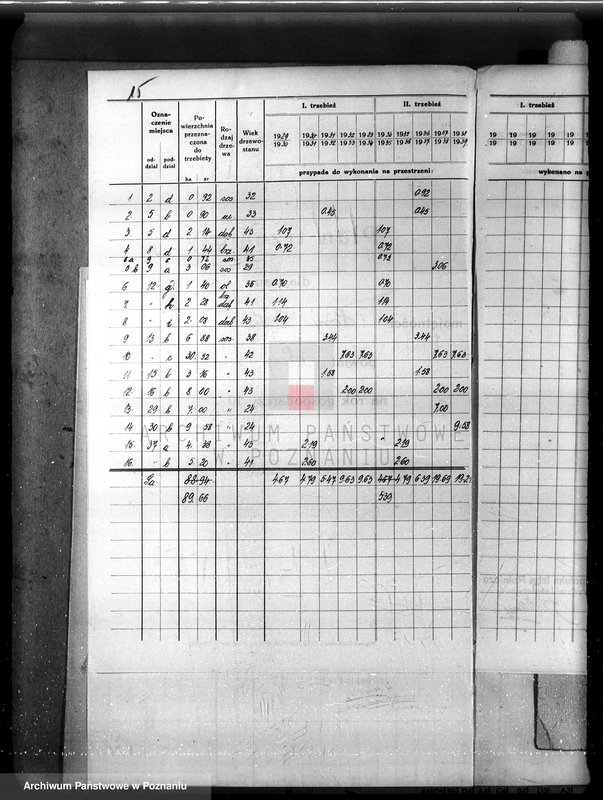 Obraz 19 z jednostki "Plan urządzenia gospodarstwa leśnego dla lasu majętności Nowy Dwór w powiecie nowotomyskim 1930-1940"